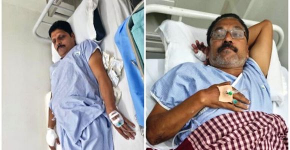 कांग्रेस नेता के ऑफिस के बाहर नकाबपोशों ने की फायरिंग, दो घायल