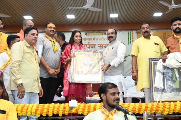 लोरमी में उप मुख्यमंत्री अरुण साव ने किया भव्य मानस मंच का लोकार्पण, 123 करोड़ की विकास योजनाओं का भूमिपूजन