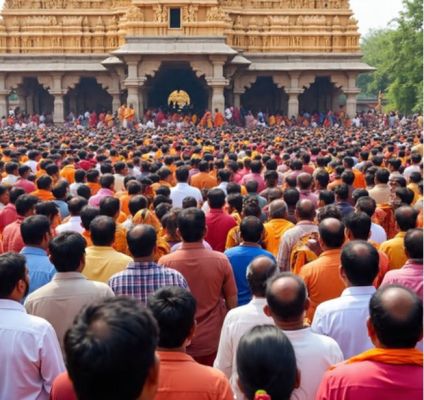 आंध्र प्रदेश: श्रीकाकुलम ज़िले के वेंकटेश्वर मंदिर में भगदड़ मचने से नौ श्रद्धालुओं की मौत