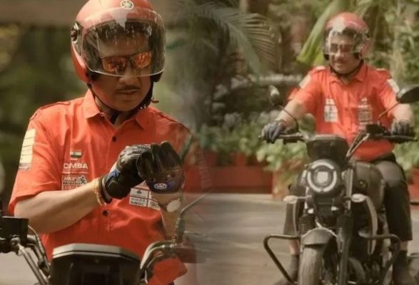 देखें VIDEO: हाई सीसी बाइक पर सवार सीएम सेफ राइडिंग के टिप्स दे रहे 