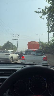 एयर शो जाने वाले 5 किमी लंबे जाम में फंसे 