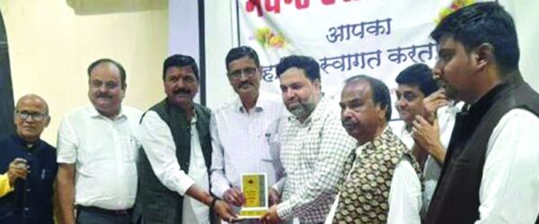 मर्चेंट एसो. के दिवाली मिलन समारोह में जतिन का सम्मान