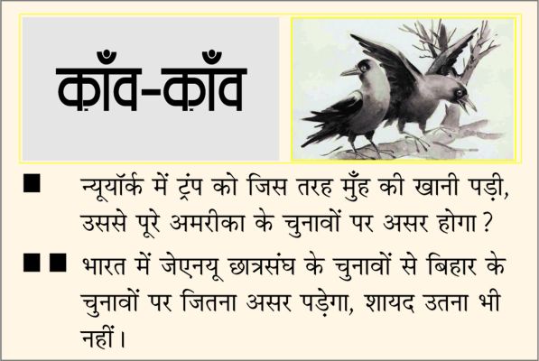 दैनिक 'छत्तीसगढ़' का काँव-काँव, 08 नवंबर 2025