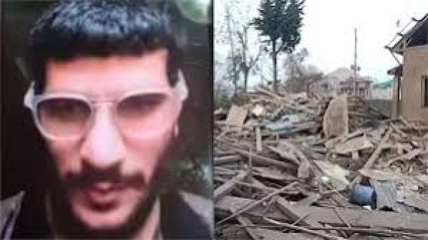 जम्मू कश्मीर: दिल्ली विस्फोट में शामिल डॉ. उमर नबी का पुलवामा स्थित मकान ध्वस्त