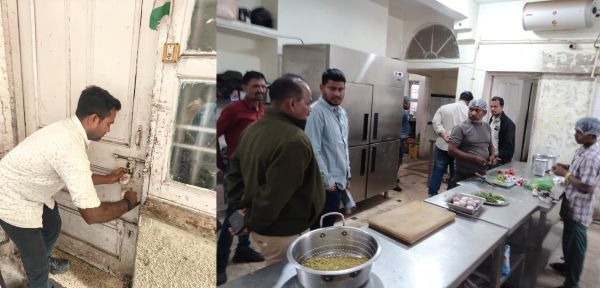 पोरवाल किचन को निगम ने सील किया