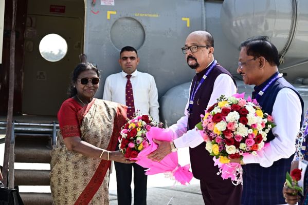 राष्ट्रपति श्रीमती मुर्मु का स्वागत
