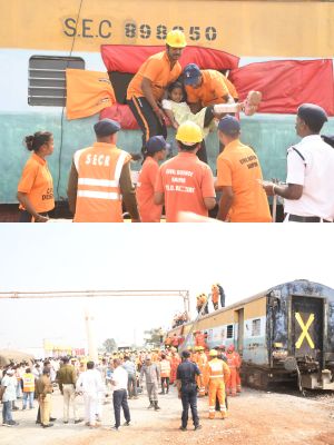 एनडीआरएफ के साथ रेलवे ने किया माक ड्रिल 