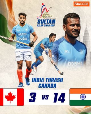 कनाडा को 14-3 से हराकर भारत सुल्तान अजलन शाह हॉकी के फाइनल में