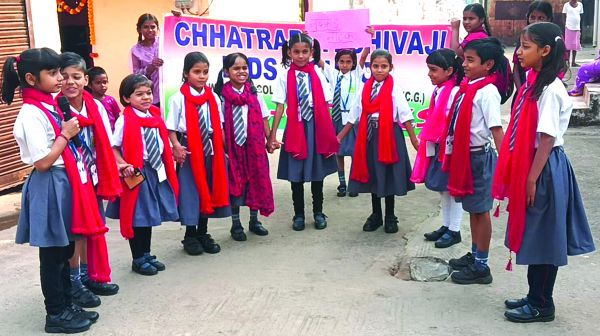 साइबर क्राइम पर छत्रपति शिवाजी किड्स स्कूल ने बनाया जागरूक