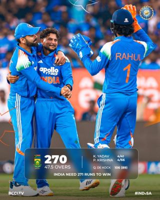 कुलदीप, कृष्णा की गेंदबाजी ने डिकॉक के शतक के बाद भारत की वापसी कराई