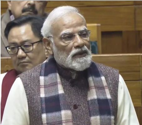 कांग्रेस वंदे मातरम् के बंटवारे पर झुकी, इसलिए भारत के बंटवारे के लिए भी झुकना पड़ा: प्रधानमंत्री