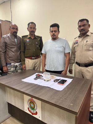 युकां नेता राहुल ठाकुर को बूढ़ातालाब के पास से गिरफ्तार , उससे पिस्टल कारतूस, ड्रग भी जब्त 