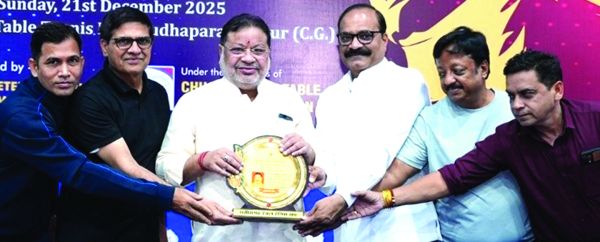 केजरीवाल्स तृतीय छग राज्य मास्टर्स रैंकिंग टेबल टेनिस प्रतियोगिता पहुंची अंतिम चरण