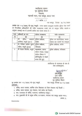कांकेर-गरियाबंद एसपी बदले
