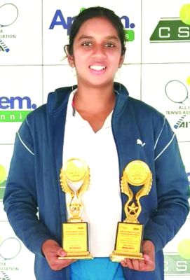ऑल इंडिया टेनिस रैंकिंग स्पर्धा में तनिष्का विजेता