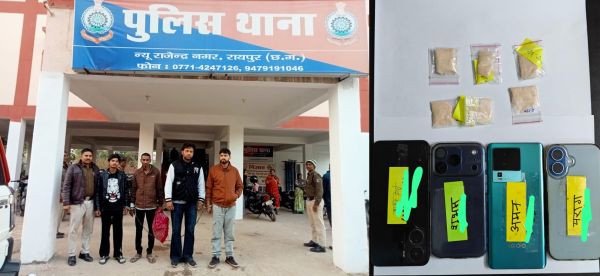 31 की रात पार्टी के लिए ड्रग्स लेकर पहुंचे 5 गिरफ्तार,एक लड़की भी