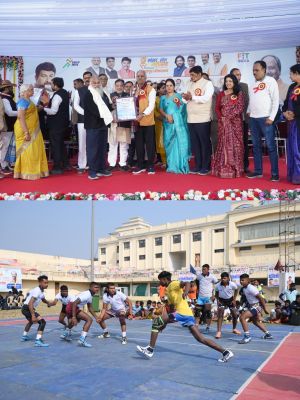 रायपुर खेल महोत्सव मेगा फाइनल शुरू, सांसद बृजमोहन ने किया उद्घाटन