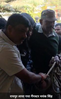 झारखंड से लाया गया गैंगस्टर मयंक सिंह 