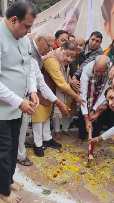 शहीद हेमू कालाणी चौक निर्माण का भूमिपूजन