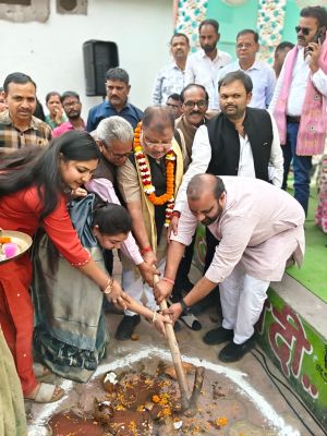 विधायक सोनी ने 3 वार्डों में  6 विकास कार्यों का किया भूमिपूजन 