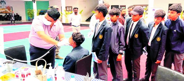 जेपी इंटरनेशनल में स्वास्थ्य महाअभियान, 400 से अधिक छात्र-छात्राओं की हुई निवारक जांच