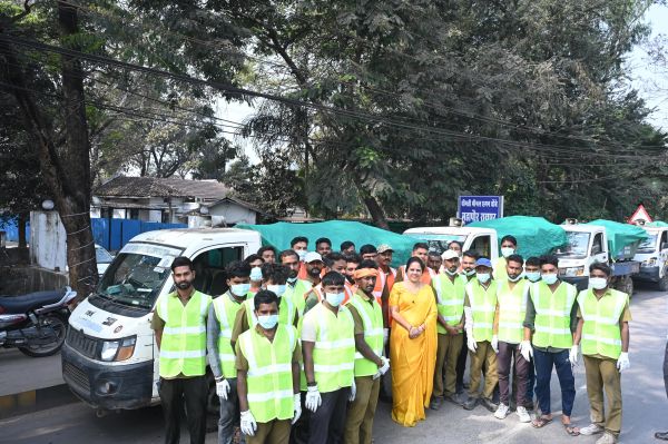 कचरा परिवहन वाहनों में अब  ग्रीन नेट