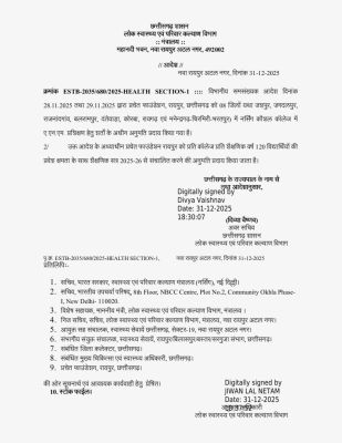 राजनांदगांव नर्सिंग कौशल कॉलेज में ए.एन.एम.  प्रशिक्षण को मंजूरी