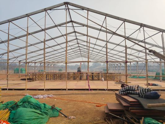 टेंडर वर्क आर्डर से पहले टैंट सजने लगा, कांग्रेस का आरोप यह घोटाला है 