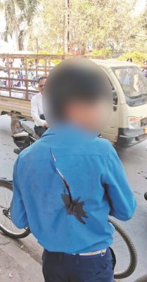 स्कूली छात्र पर ब्लेड से हमला