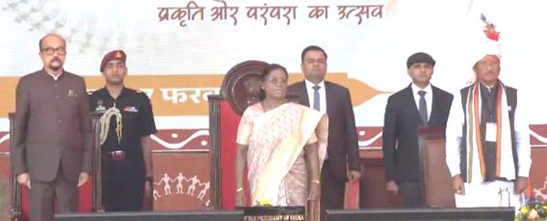 बस्तर में भय का अंत, विकास का नया सवेरा हो रहा-राष्ट्रपति मुर्मू