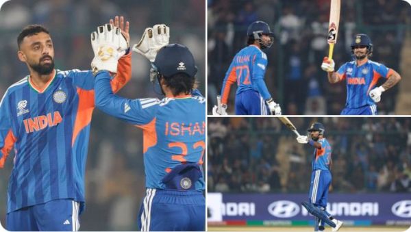 इशान, पंड्या और चक्रवर्ती चमके, भारत ने नामीबिया को 93 रन से रौंदा