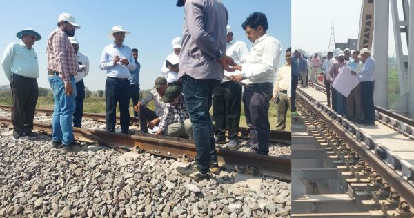 कुरुद से अभनपुर के बीच नई बड़ी रेल लाइन का स्पीड ट्रायल, 22 किमी 18 मिनट में तय किया 