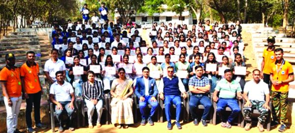 आपदा मित्र प्रशिक्षण में कलिंगा विवि विद्यार्थियों ने दी उत्साहपूर्ण भागीदारी