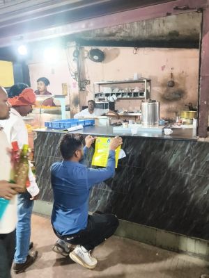  200 से अधिक होटल ढाबे, रेस्टोरेंट में वाटर फॉर आल स्टीकर चस्पा  