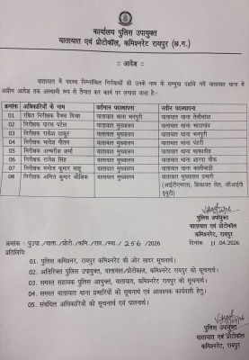 8 यातायात थाना प्रभारियों के तबादले 