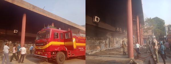 पुराना बस स्टैंड पंडरी में दोपहर आग,कोई हताहत नहीं 