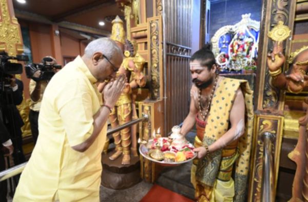 उपराष्ट्रपति सी.पी. राधाकृष्णन ने सीता अम्मन मंदिर में किया दर्शन-पूजन 