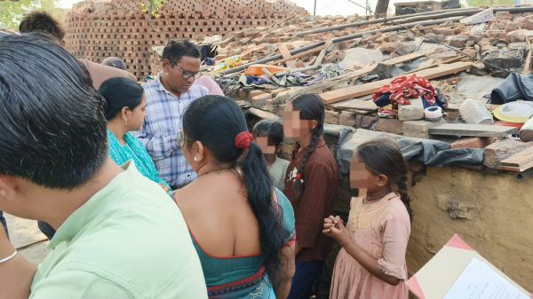 बीरगांव ईंट भट्टी पर छापा, 3 नाबालिग बच्चियों का रेस्क्यू