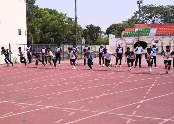 आवासीय खेल अकादमी के लिए ट्रायल शुरू, 204 खिलाड़ियों ने लिया हिस्सा