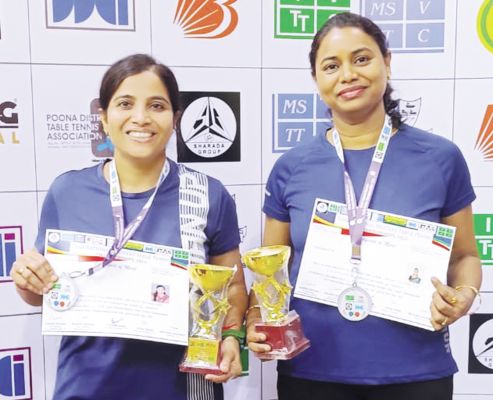 छत्तीसगढ़ की दिव्या और प्रमिला की जोड़ी ने 40+ वर्ग में रजत पदक से रचा इतिहास