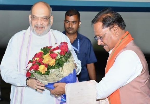 अमित शाह का स्वागत