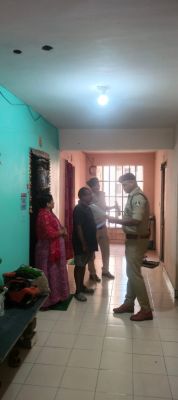  इंद्रप्रस्थ कॉलोनी में पुलिस की सघन चेकिंग, किराएदारों का सत्यापन किया 