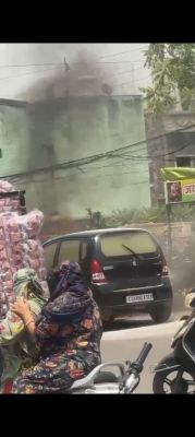 मारूति कार धू धू कर जल उठी