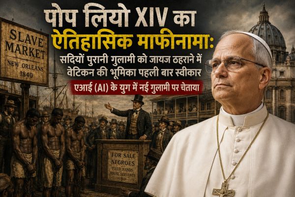 सदियों पुरानी गुलामी जायज ठहराने में वैटिकन की भूमिका पर पोप लियो ने माँगी माफी