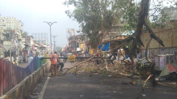 राजधानी और आसपास दोपहर तेज आंधी के साथ अच्छी खासी बारिश