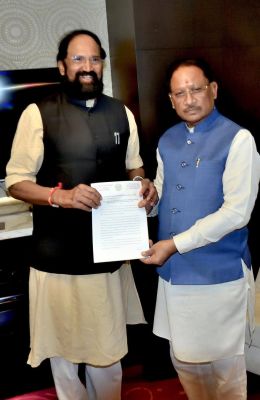 समक्का सारक्का बांध के साय से मिल एन‌ओसी मांगी रेड्डी ने 
