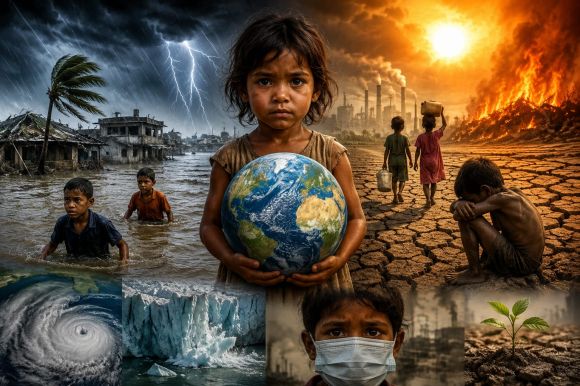 ‘छत्तीसगढ़’ का  संपादकीय :  धरती के हर बच्चे पर मंडराता जलवायु-खतरा