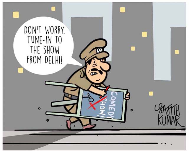 सजीत कुमार का कार्टून, डेक्कन हेराल्ड