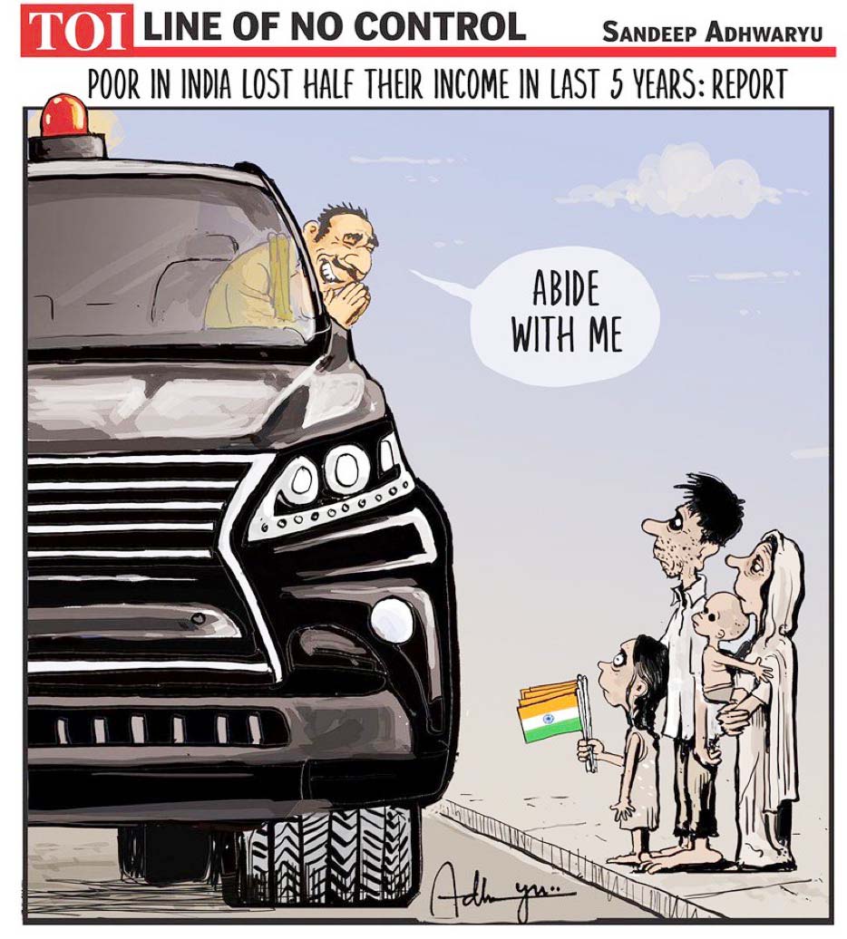 कार्टूनिस्ट संदीप अध्वर्यू, टाईम्स ऑफ इंडिया