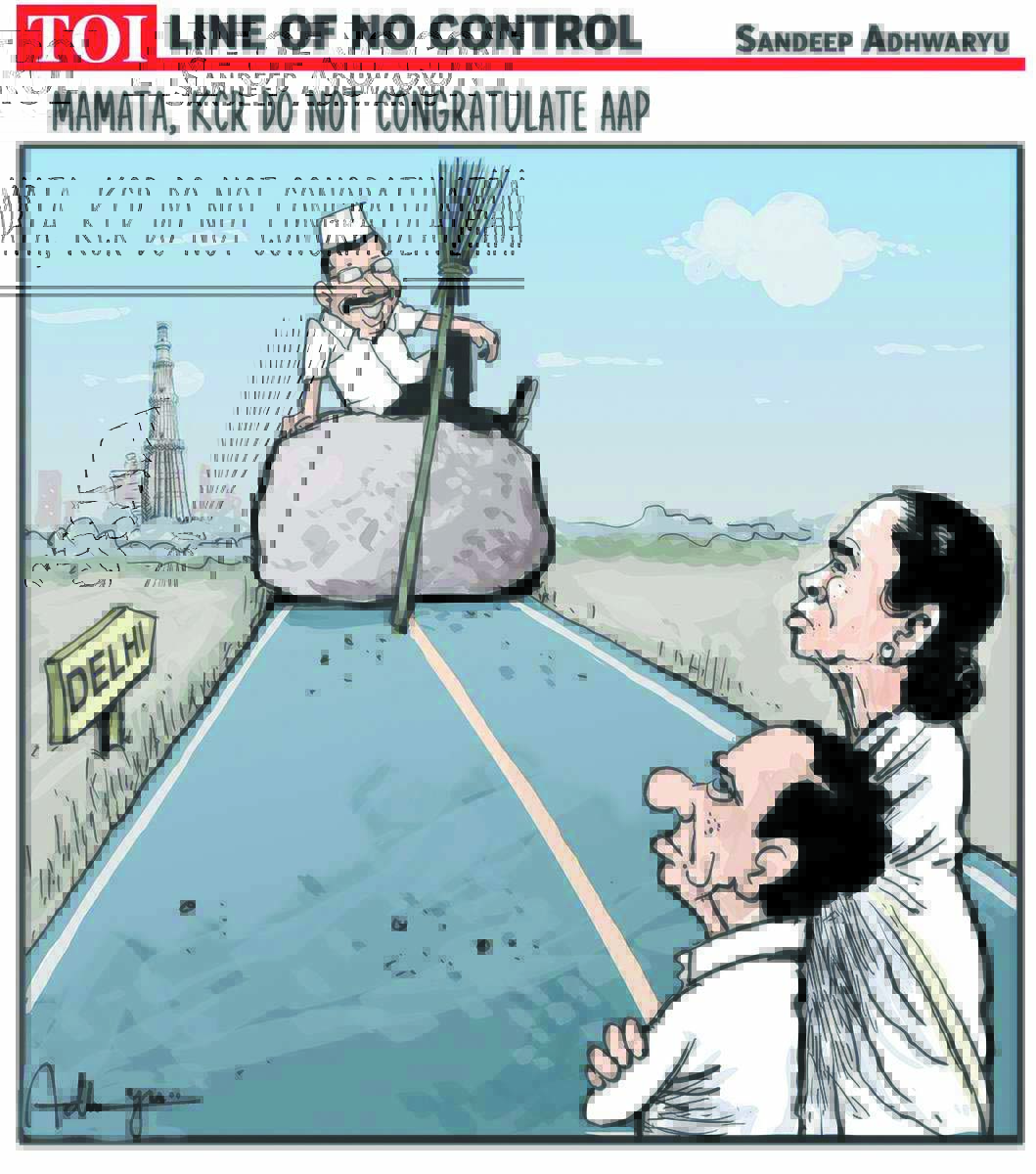 कार्टूनिस्ट संदीप अध्वर्यू, टाईम्स ऑफ इंडिया